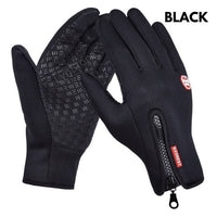 Winter Thermal Gloves Touch Screen Riding Motorcycle Sliding Waterproof Sports Gloves With Fleece
