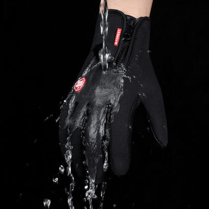 Winter Thermal Gloves Touch Screen Riding Motorcycle Sliding Waterproof Sports Gloves With Fleece