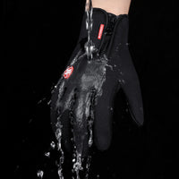 Winter Thermal Gloves Touch Screen Riding Motorcycle Sliding Waterproof Sports Gloves With Fleece