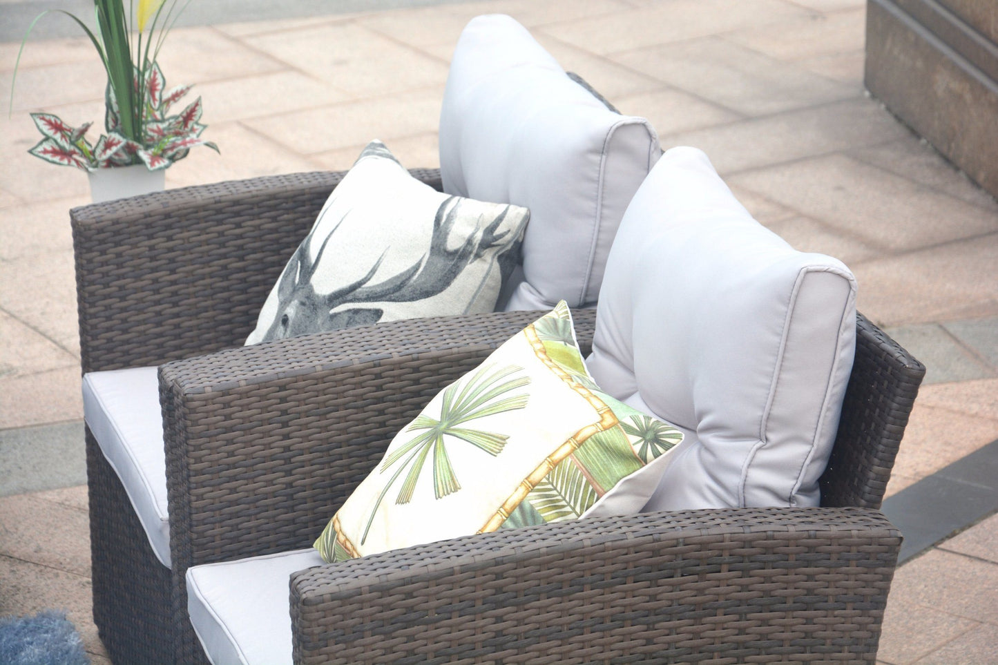 6pc Wicker Outdoor Patio Sofa Set