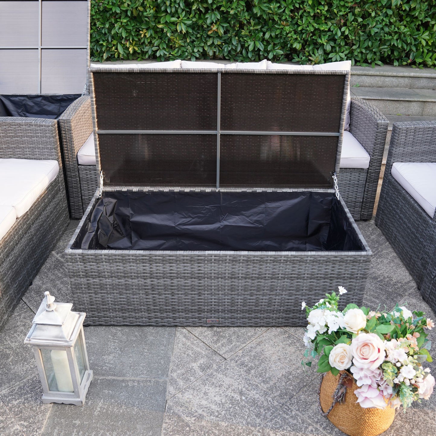 6pc Wicker Outdoor Patio Sofa Set