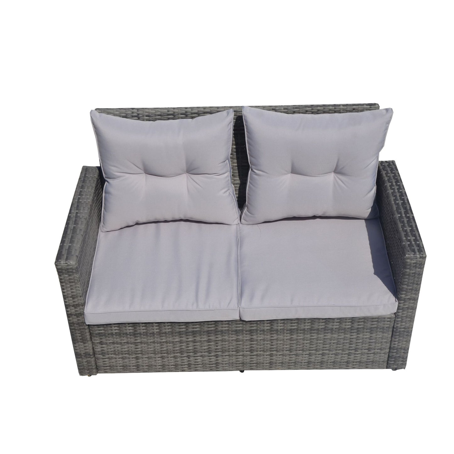 6pc Wicker Outdoor Patio Sofa Set