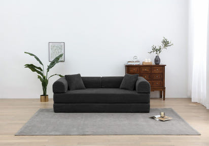 Foldable Sofa Bed, 77.9'' Folding Floor Couch, Compressed Convertable Sleeper Sofa, Memory Foam Couch with Pillow Back Support Armrest, 4-in-1 Futon Sofa Bed for Living Room, Army green