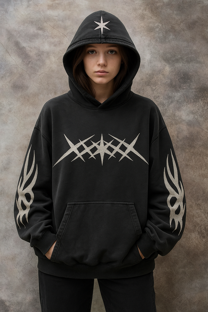 Y2K Grunge Pullover Hoodies for Women